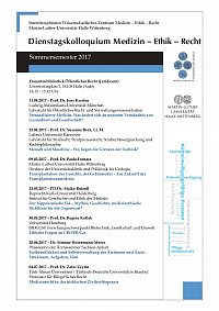 Flyer zum Dienstagskolloquium im SoSe17