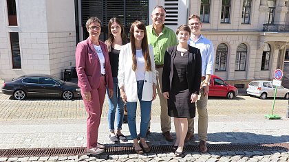 (v.l.) Dr. Kerstin Jungans, Sonja Hönnicke, Anne Baldauf, Prof. Dr. Henning Rosenau, Gritta Hesse, Jonas Knorre