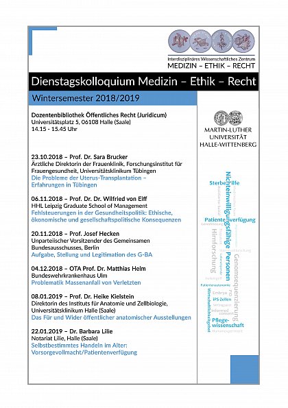 Dienstagskolloquium WS 2018_2019