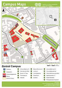 Lageplan Zentralcampus