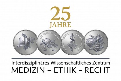 Das Logo des IWZ MER vereint die Fakult�ten Theologie, Rechtswissenschaften, Medizin und die artes liberalis und bringt somit den interdisziplin�ren Charakter des Zentrums zum Ausdruck.