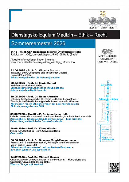 Plakat Dienstagskolloquium SoSe 2026